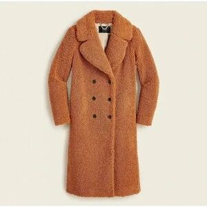 J.Crew Double Breasted Teddy Sherpa Coat